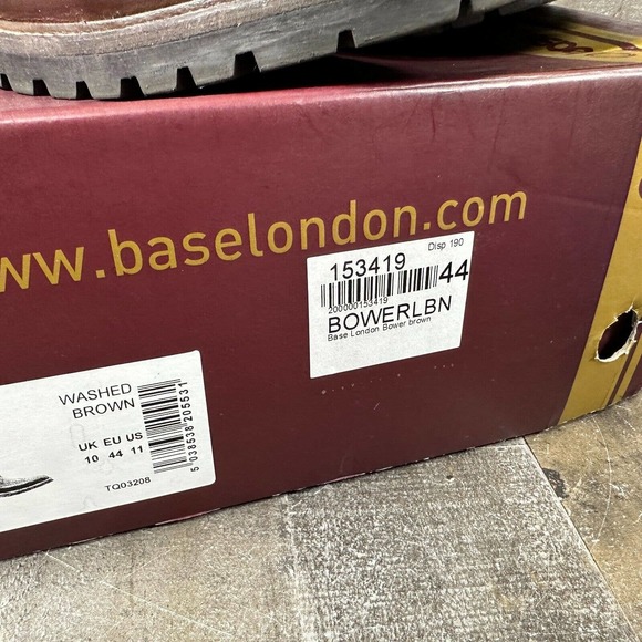 Base London Washed Brown Bower Boots Size 11 Dress Business Casual main image 4